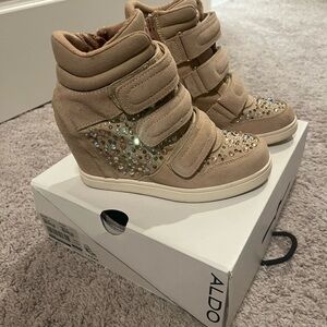 Aldo wedge glitz boots